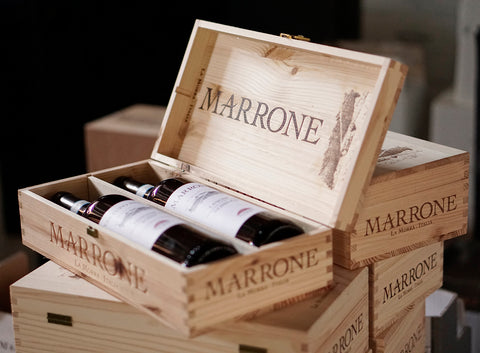 BOX IN LEGNO x 2 bottiglie - Cantina Marrone