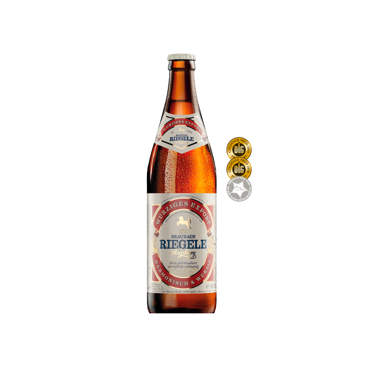 RIEGELE WURZIGES EXPORT bottiglia 0,50L